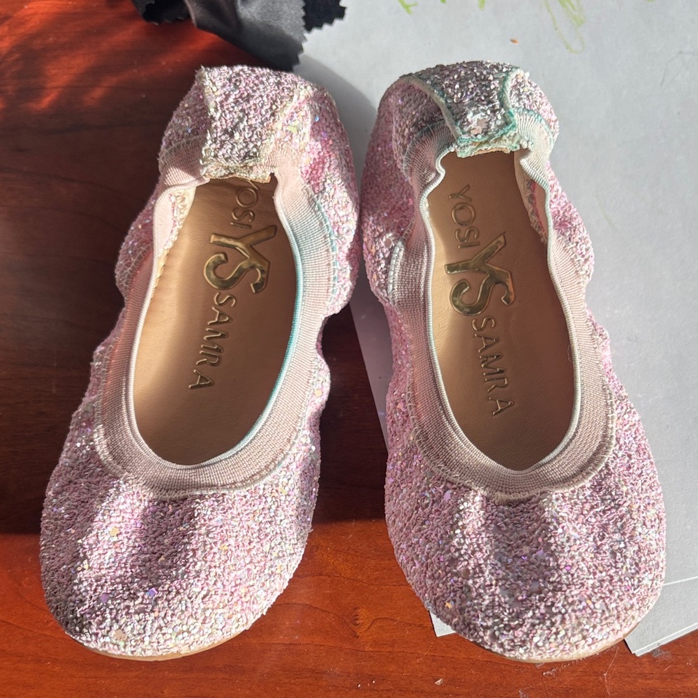 Yosi‎ Samra glitter Pink Kids Shoes, size 11